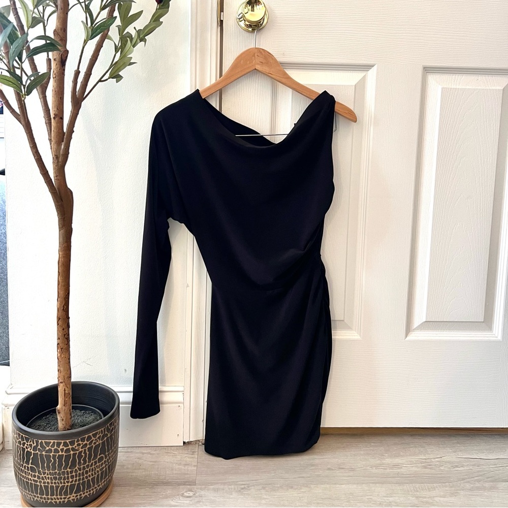 NORMA KAMALI Drop Shoulder Mini Dress